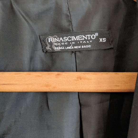 Rinascimento Italy Long Black Blazer - Picture 9 of 9